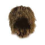 Maxbell Afro Curly Wigs Heat Resistant Full Wigs with Bangs for Daily Wedding Work Aureate