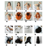 Maxbell Afro Curly Wigs Heat Resistant Full Wigs with Bangs for Daily Wedding Work Aureate