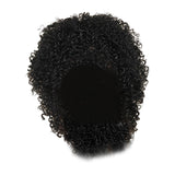 Maxbell Afro Curly Wigs Heat Resistant Full Wigs with Bangs for Daily Wedding Work Black
