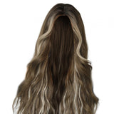 Maxbell Women Long Wavy Wig Heat Resistant Hairpiece Girls for Dating Wedding Party