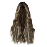 Maxbell Women Long Wavy Wig Heat Resistant Hairpiece Girls for Dating Wedding Party