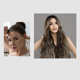 Maxbell Women Long Wavy Wig Heat Resistant Hairpiece Girls for Dating Wedding Party