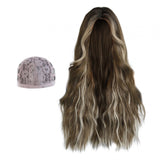 Maxbell Women Long Wavy Wig Heat Resistant Hairpiece Girls for Dating Wedding Party