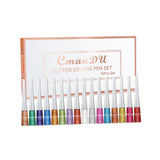 Maxbell Liquid Glitter Eyeliner Set Colored Pearlescent for Festival Dating
