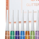 Maxbell Liquid Glitter Eyeliner Set Colored Pearlescent for Festival Dating