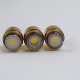 Maxbell 100 Piece Set Sample Bottles with Screw Caps and Stoppers Amber Sample Vial Middle hole plug