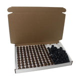 Maxbell 100 Piece Set Sample Bottles with Screw Caps and Stoppers Amber Sample Vial Middle hole plug