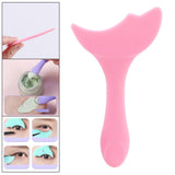Maxbell Reusable Eyeliner Stencils Silicone Template Assistant Helper Washable pink 1pc
