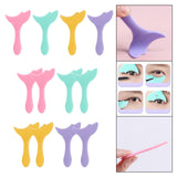Maxbell Reusable Eyeliner Stencils Silicone Template Assistant Helper Washable pink 1pc