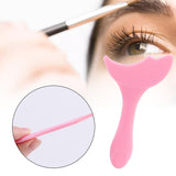 Maxbell Reusable Eyeliner Stencils Silicone Template Assistant Helper Washable pink 1pc