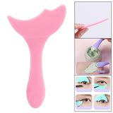 Maxbell Reusable Eyeliner Stencils Silicone Template Assistant Helper Washable pink 1pc