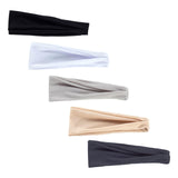 Maxbell Sports Headbands Wide Headbands Workout Headband for Men Exercise Travel Black