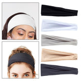 Maxbell Sports Headbands Wide Headbands Workout Headband for Men Exercise Travel Black