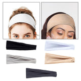 Maxbell Sports Headbands Wide Headbands Workout Headband for Men Exercise Travel Black