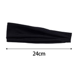 Maxbell Sports Headbands Wide Headbands Workout Headband for Men Exercise Travel Black