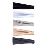 Maxbell Sports Headbands Wide Headbands Workout Headband for Men Exercise Travel Black