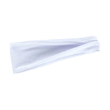 Maxbell Sports Headbands Wide Headbands Workout Headband for Men Exercise Travel White