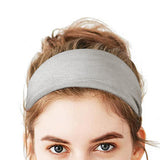 Maxbell Sports Headbands Wide Headbands Workout Headband for Men Exercise Travel Gray