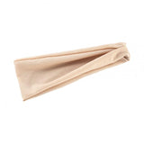 Maxbell Sports Headbands Wide Headbands Workout Headband for Men Exercise Travel Beige