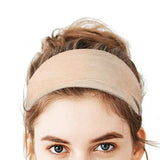 Maxbell Sports Headbands Wide Headbands Workout Headband for Men Exercise Travel Beige