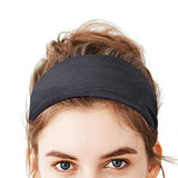 Maxbell Sports Headbands Wide Headbands Workout Headband for Men Exercise Travel Dark Gray