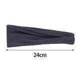 Maxbell Sports Headbands Wide Headbands Workout Headband for Men Exercise Travel Dark Gray
