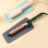 Maxbell Silicone Heat Resistant Mat Pouch for Curling Iron Hair Straightener Barber Green