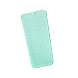 Maxbell Silicone Heat Resistant Mat Pouch for Curling Iron Hair Straightener Barber Green