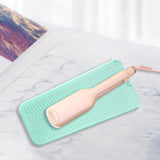 Maxbell Silicone Heat Resistant Mat Pouch for Curling Iron Hair Straightener Barber Green