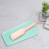 Maxbell Silicone Heat Resistant Mat Pouch for Curling Iron Hair Straightener Barber Green