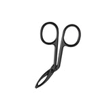 Maxbell Eyebrow Tweezers Scissors Handle Comfortable Grip Flat Tip Tweezers Trimming Black