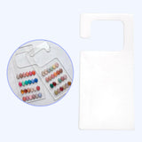 Maxbell Nail Art Display Board Manicure Art Nail Display Rack for Studios Clear S