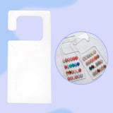 Maxbell Nail Art Display Board Manicure Art Nail Display Rack for Studios Clear S