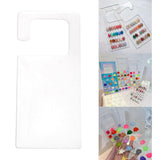 Maxbell Nail Art Display Board Manicure Art Nail Display Rack for Studios Clear S