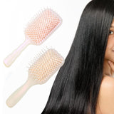 Maxbell Air Cushion Brush Detangling Hair Brush for Salon Home Hairdressing Comb Light Pink
