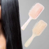 Maxbell Air Cushion Brush Detangling Hair Brush for Salon Home Hairdressing Comb Light Pink
