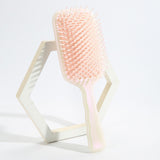 Maxbell Air Cushion Brush Detangling Hair Brush for Salon Home Hairdressing Comb Light Pink