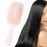 Maxbell Air Cushion Brush Detangling Hair Brush for Salon Home Hairdressing Comb Light Pink