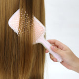 Maxbell Air Cushion Brush Detangling Hair Brush for Salon Home Hairdressing Comb Light Pink