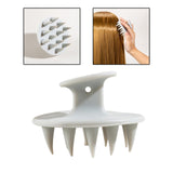 Maxbell Hair Shampoo Brush Comb for Shower Bath Deep Cleaning Head Washing Comb Gray