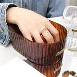 Maxbell Nail Soaking Bowl Nail SPA Bowl Manicure SPA Tool Professional Manicure Bowl Brown