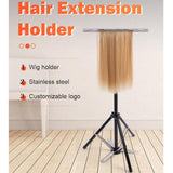 Maxbell Hair Extension Stand Portable Wig Display Holder for Braiding Hair Stylists