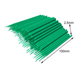 Maxbell 100 Pieces Micro Applicator Brushes for Eyelashes Mascara Makeup Application Green Medium