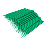 Maxbell 100 Pieces Micro Applicator Brushes for Eyelashes Mascara Makeup Application Green Medium