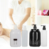 Maxbell Single Bottle Massage Oil Heater Small Multifunction with 2Pcs Empty Bottles Black