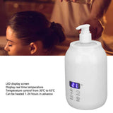 Maxbell Single Bottle Massage Oil Heater Small Multifunction with 2Pcs Empty Bottles Black