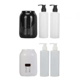 Maxbell Single Bottle Massage Oil Heater Small Multifunction with 2Pcs Empty Bottles Black