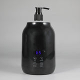 Maxbell Single Bottle Oil Heater with 2Pcs Empty Bottles Salon SPA Oil Bottle Warmer Black