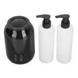Maxbell Single Bottle Oil Heater with 2Pcs Empty Bottles Salon SPA Oil Bottle Warmer Black