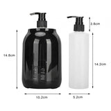 Maxbell Single Bottle Oil Heater with 2Pcs Empty Bottles Salon SPA Oil Bottle Warmer Black